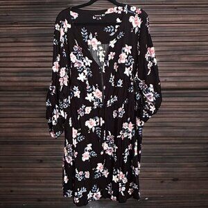 Torrid - Midi Dress with Zip Front - Floral - Size 4